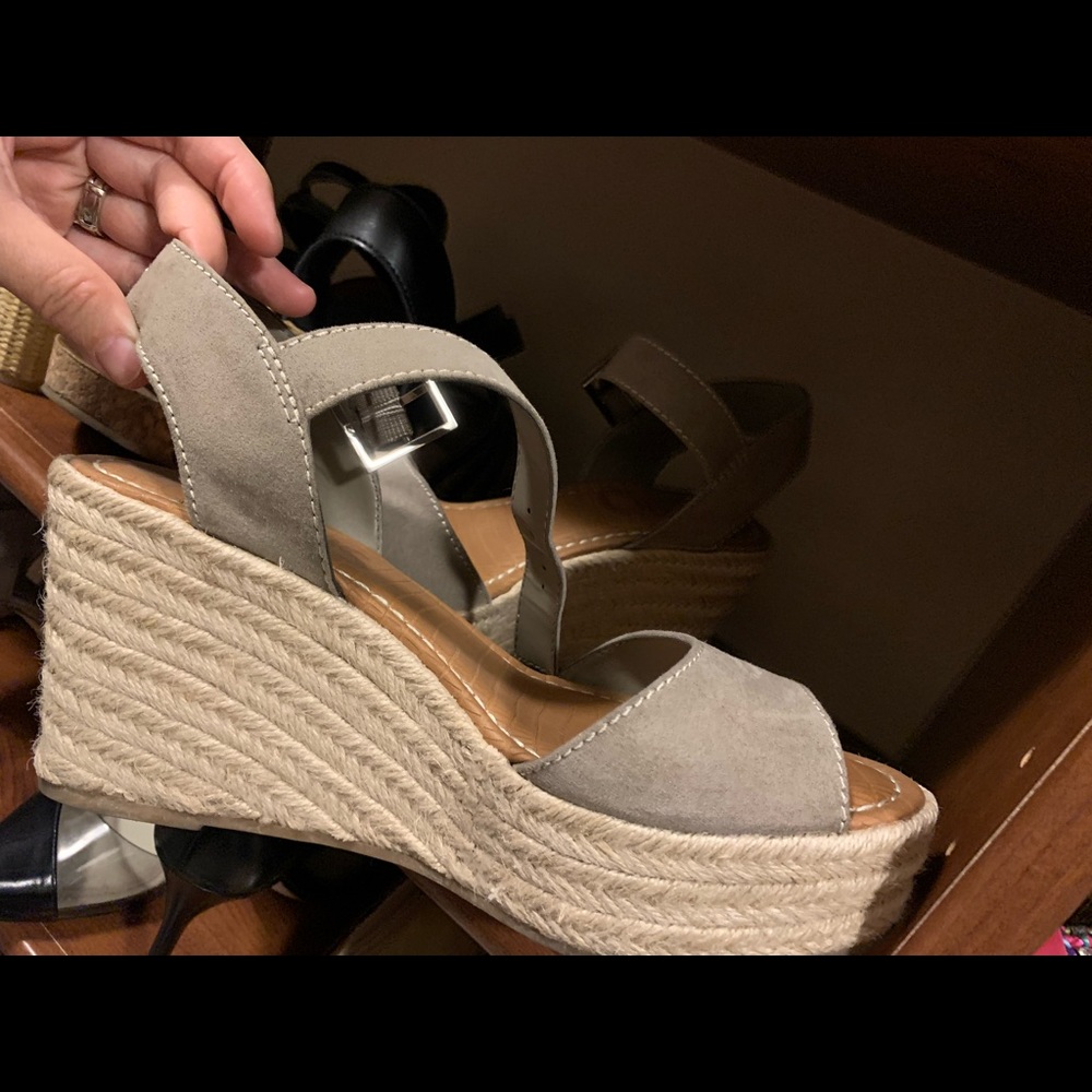 Taupe espadrilles